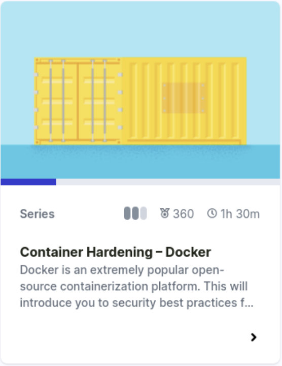 Check out one of our cloud security lab series on container hardening in Docker 